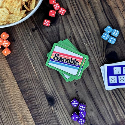 Swooble – Fast-Paced Card & Dice Game | For Kids, Teens & Adults | Family Party Game Night | Ages 8+, 2+ Players |Simultaneous Play | Quick Fun in 10 Minutes or Less