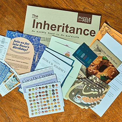Unique Escape Room in an Envelope | Great for Groups - Families & Friends | Perfect for Games Night | Escape Room in A Box | Puzzle Mystery Game - The Inheritance - style: The Inheritance