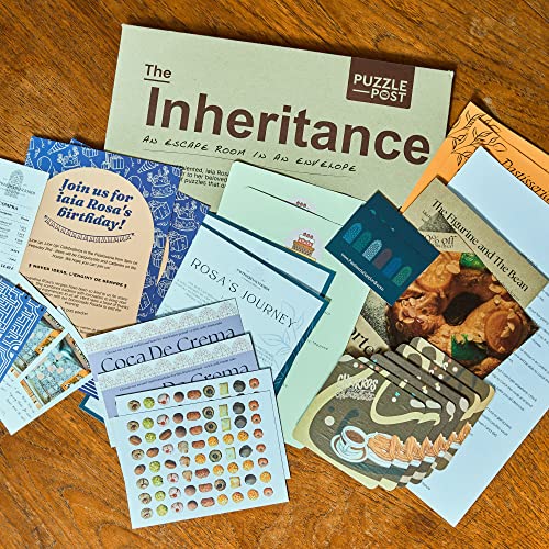 Unique Escape Room in an Envelope | Great for Groups - Families & Friends | Perfect for Games Night | Escape Room in A Box | Puzzle Mystery Game - The Inheritance - style: The Inheritance