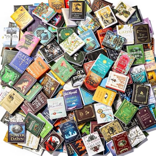 200pcs Mini Books Miniatures Dollhouse Books for Anxiety Bookshelf Library | Tiny Plastic Books for Dollhouse Decor Accessories DIY Crafting Bookshelf Fillers - style: 200pcs Mini Books
