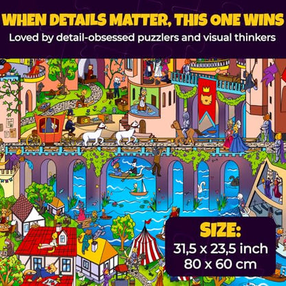 1000 Piece Puzzle for Adults – Jigsaw Puzzles for Adults 1000 Pieces | Knightly Cats Stunning Scenic Animal Puzzles - Premium Box Packaging - Extra Fun Challenges - Great Gift for Relaxation - color: Knightly Cats