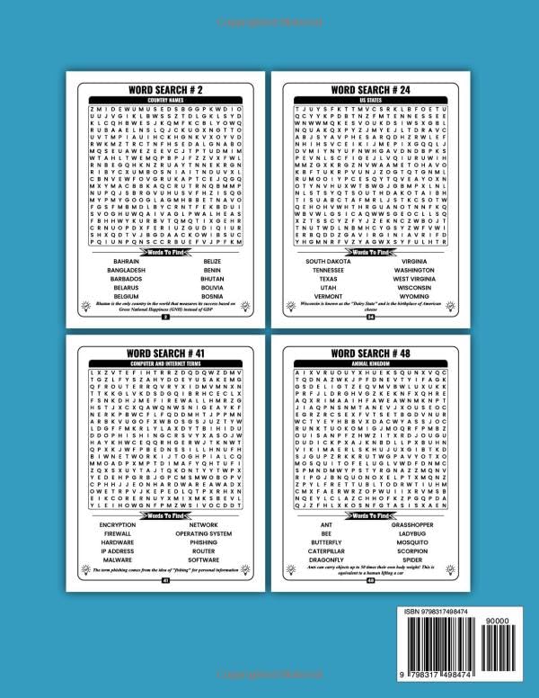 Explore & Learn: General Knowledge Word Search: A Fun Puzzle Activity Book for Teens and Adults to Boost Brain Power & Learn Fascinating Facts