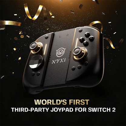 NYXI Hyperion 3 Switch 2 Controller–World's First Third-Party Wireless Controller for Switch 2, Hall Effect Joystick, 9-Axis Gyro, Full Mechanical Buttons, Adjustable Vibration, Dual Back Buttons - color: Dark