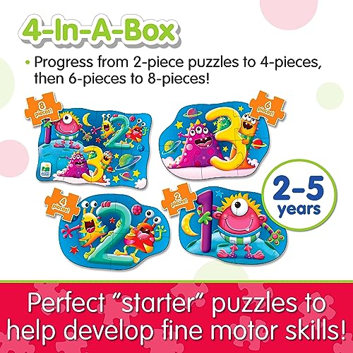The Learning Journey My First 4-in-A-Box Puzzle - 123 - Puzzles for 2 Year Olds - STEM Educational Toddler Toys & Gifts for Boys & Girls Ages 2 and Up - Award Winning Puzzles - style: 123