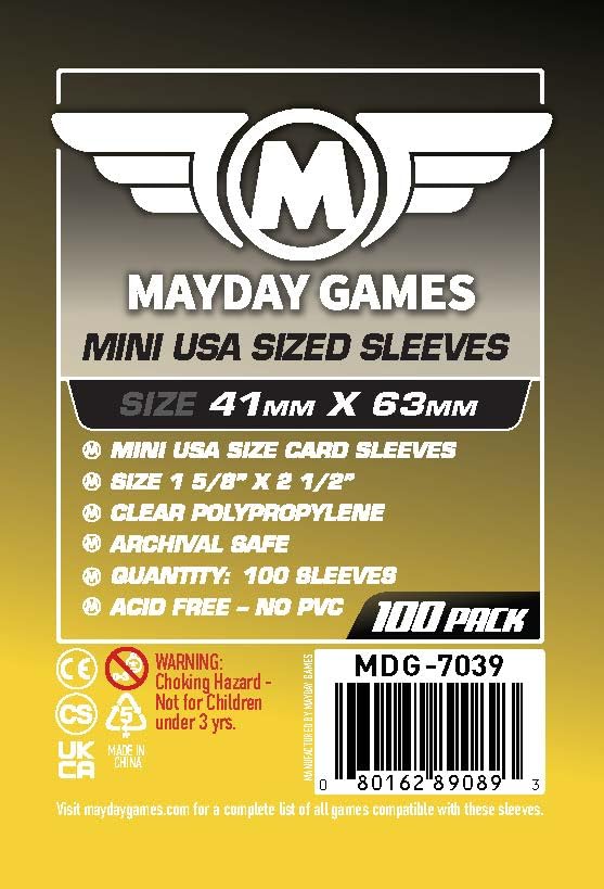 Mayday Games Luthier Compatible Standard Card Sleeve Bundle - size: Standard, style: Luthier
