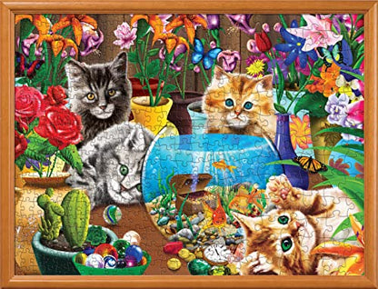 MasterPieces 400 Piece Jigsaw Puzzle for Adults, Family, Or Youth - Marvelous Kittens - 18"x24" - style: Marvelous Kittens