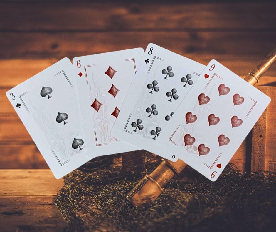 Neptune’s Graveyard Bicycle Pirate Ship & Mermaid Playing Cards - Premium Quality, Ideal for Pirate Parties, Ocean-Themed Decorations & Gifts - 2-Pack Set
