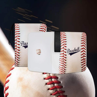 Trading Card Binder 400 Card Capacity, 50 Removable Sleeves (4 Pocket), Zipper Card Album Organizer for TCG Cards (Baseball) - color: Baseball