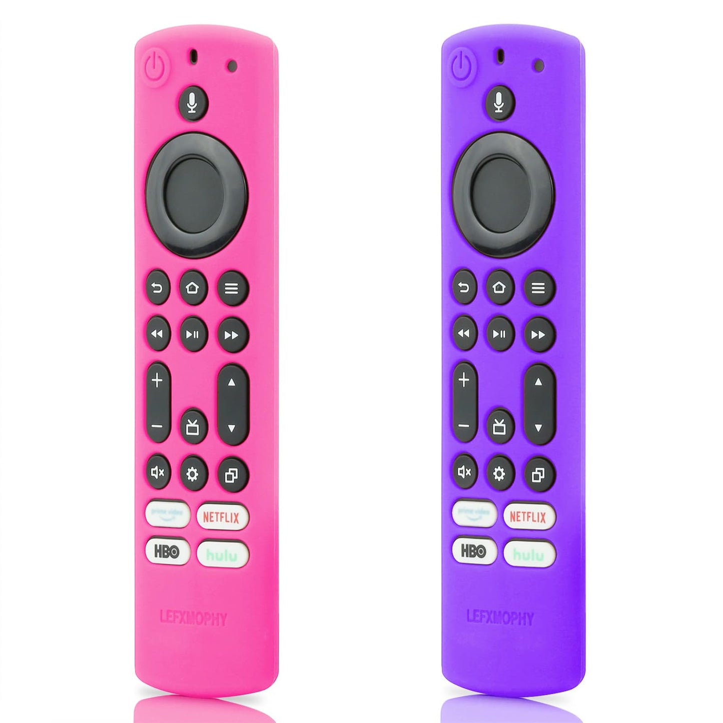 LEFXMOPHY NS-RCFNA-21 Remote Cover for Toshiba and Insignia NSRCFNA21 CT-RC1US-21 CT95018 CTRC1US21, Silicone Protective Case 2-Pack Purple Pink Protector - color: Purple and Pink