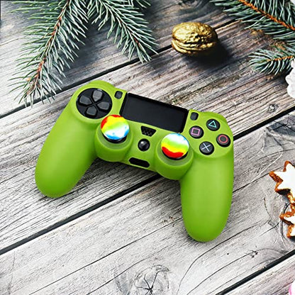 Ps4 Skin, Anti-Slip Shell Cover Case with 10 Joystick Grips Silicone Cover Sticker for PlayStation 4 Controller - color: PS4 controller #13