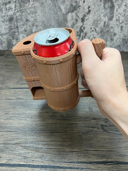 MunnyGrubbers - Mug Dice Tower - No Paint Odorless Insulated Cup Can - Random 7PCS D20 Set Included - Dice Jail and Holder - Dungeons and Dragons DND Gift - (Copper) - color: Copper