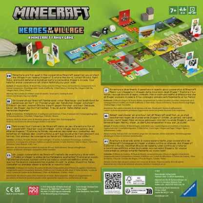 Ravensburger Minecraft Heroes of The Village | Cooperative Board Game | Exciting & Unpredictable | Perfect for Families and Minecraft Enthusiasts | Suitable for Kids & Adults
