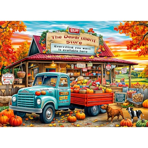 Department Store Puzzles for Adults 1000 Pieces, Jigsaw Puzzles for Adults 1000 Piece, Challenging Game Toys, Impossible Puzzle, Family Decoration Puzzle - color: Department Store