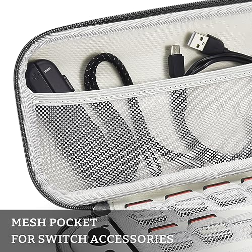FUNLAB Switch 2 Carrying Case Compatible with Nintendo Switch 2/1/OLED, Portable Hard Shell Switch Carry Case with 10 Game Card Slots for Travel - Black - color: Z-Black