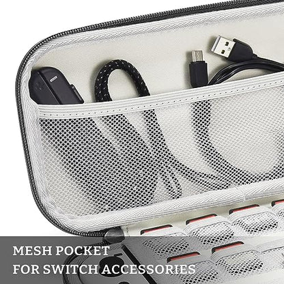FUNLAB Switch 2 Carrying Case Compatible with Nintendo Switch 2/1/OLED, Portable Hard Shell Switch Carry Case with 10 Game Card Slots for Travel - Black - color: Z-Black