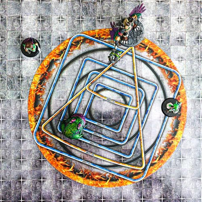 AOE Multipurpose DND Spell Effect Templates - Area of Effect Markers for Dungeons and Dragons and Other RPGs