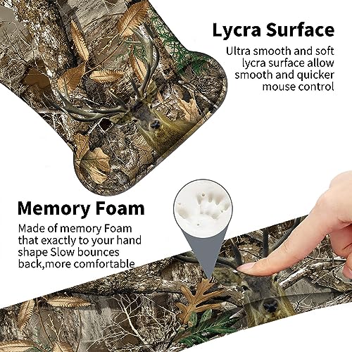 Keyboard Wrist Support + Wrist Mousepad + Coaster Combination, Non-Slip PU Base, with Gel Memory Mousepad, Suitable for Gaming, Office Pain Relief Mousepad Set - Camouflage Giraffe - color: Camouflage Giraffe