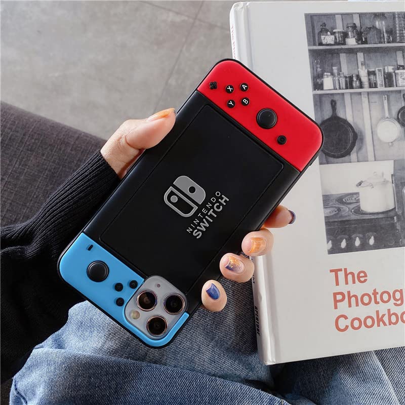 Designed for iPhone 15 Pro Case for Boys Kids Men, 3D Cool Video Game Controller Button Type Personalized Full Body Full Camera Protection Protective Cover Soft Cute-Blue