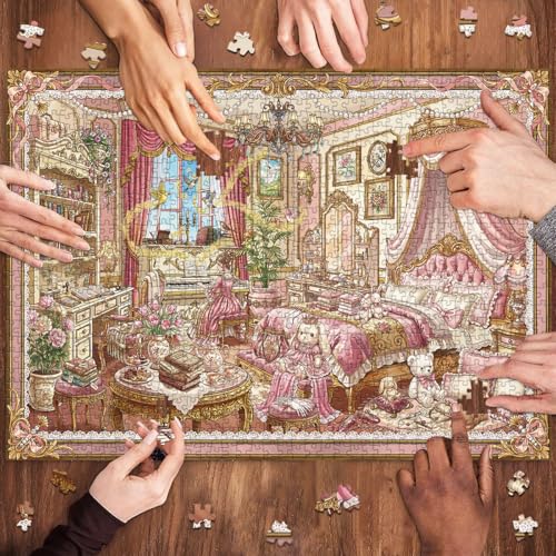HUADADA-*Bedroom*-Jigsaw Puzzles for Adults 1000 Pieces,Puzzles 1000 Pieces, Interlock Perfectly No Dust, Impossible Difficult Hard Fun 1000 Piece Jigsaw Puzzles for Adults-1:1 Poster - color: Bedroom
