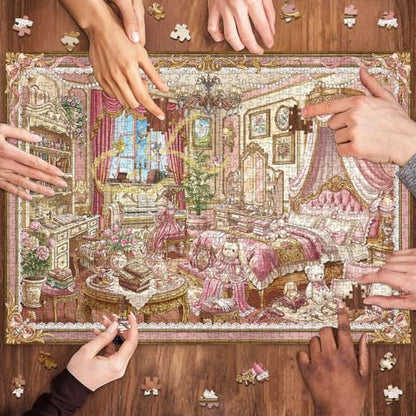 HUADADA-*Bedroom*-Jigsaw Puzzles for Adults 1000 Pieces,Puzzles 1000 Pieces, Interlock Perfectly No Dust, Impossible Difficult Hard Fun 1000 Piece Jigsaw Puzzles for Adults-1:1 Poster - color: Bedroom