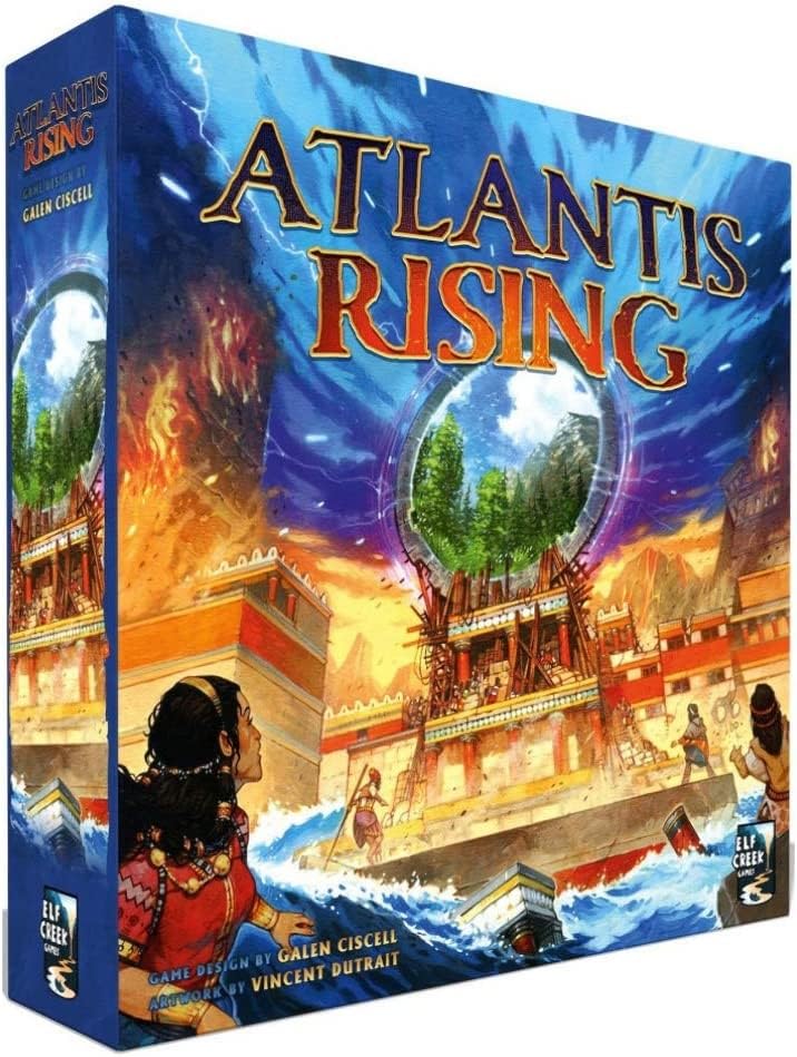 Atlantis Rising (2nd Edition) Standard Edition – Cooperative Worker Placement Board Game for 1–7 Players, 60–120 Minutes Gameplay, Strategy Game with Modular Island, Family & Adult Board Game