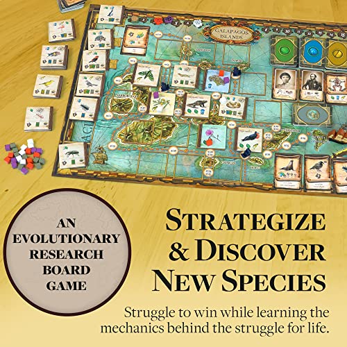 On The Origin of Species | An Evolutionary Research Board Game by Artana Games | Charles Darwin's Trip Through the Galapagos as a Strategic Science Board Game for Kids and Families | Based on the Book