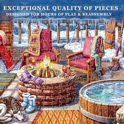 Christmas Jigsaw Puzzle for Adults - 1000 Pieces Winter Holiday Puzzle - Gift for Women & Mom - color: Winter Holiday-2