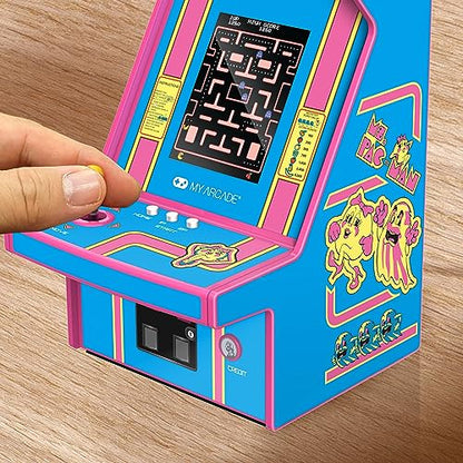My Arcade Ms. Pac-Man Micro Player Pro: Classic Arcades, 2.75 Inch Screen, Retro Gaming, Games for Kids and Adults - style: Ms Pac Man