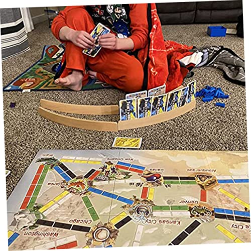Happyyami Wooden Card Rack Holder for Playing Cards for Gaming and Toy Base for Organized Play for Boys and Girls and Adults