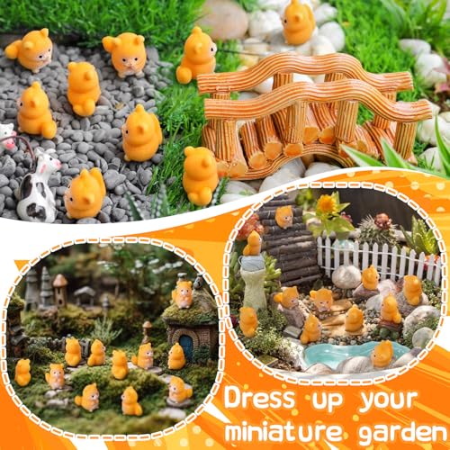 Seenelling 50 Pcs Mini Hamster Figures Bulk Resin Miniature Tiny Animals Figures Small Little Cute Hamster Home Decor for Cake Toppers Garden Decor Birthday Gift - style: Hamster