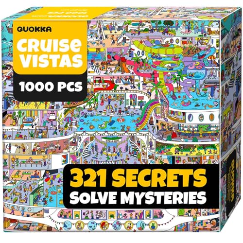 1000 Piece Puzzle for Adults – Jigsaw Puzzles for Adults 1000 Pieces | Cruise Vistas Stunning Scenic Animal Puzzles - Premium Box Packaging - Extra Fun Challenges - Great Gift for Relaxation - color: Cruise Vistas