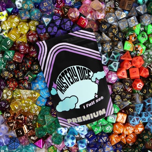 1985 Games Premium Mystery Dice, Set of 7 Polyhedral Dice, DND Dice Set, Premium RPG Dice, Suitable for Role Playing, Table Games (Premium Mystery Pack of 1) - color: Premium Mystery Dice, size: Pack of 1