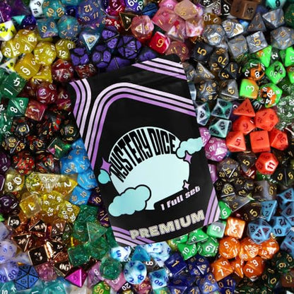 1985 Games Premium Mystery Dice, Set of 7 Polyhedral Dice, DND Dice Set, Premium RPG Dice, Suitable for Role Playing, Table Games (Premium Mystery Pack of 1) - color: Premium Mystery Dice, size: Pack of 1
