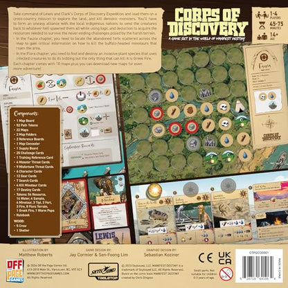 Corps of Discovery – Cooperative Adventure Board Game by Off the Page Games | 1–4 Players | Ages 14+ | 45–75 Min - Origins Award Nominee - style: Base Game