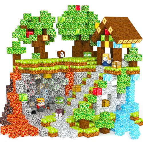 Magnetic Blocks, Magnetic Tiles Building Blocks, Magnet Cubes Toddler Kids Toys, Sensory STEM Toys for 3-5 4-6 5-7 6-8 Year Old Boys Girls Easter Birthday Gifts Travel Outdoor Kids Games (0.8IN/2CM) - color: Color-9