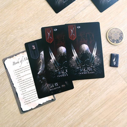 Blades & Rose Exciting Werewolf-Style Party Game for Family and Friends | 5-10 Players | Social Deduction Board Game | Include English Cards
