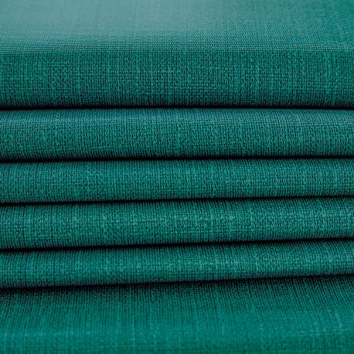 NLMUVW Square Vinyl Tablecloth 100% Waterproof Spill Proof PVC Table Cloth Wipe Clean Table Cover for Kitchen Dining Picnic, Teal, 42 x 42 Inch - color: Teal, size: 42" x 42" (Square)