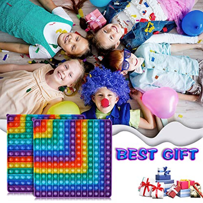 Multiplication Game Table Digital Multiplication Board Game, Addition and Multiplication in One, Rainbow Dimple Fingertip Toy, Create Stress-Relieving Math Manipulation (1 Piece)