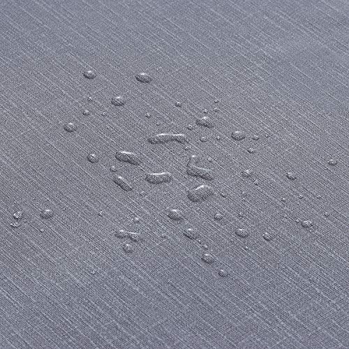 NLMUVW Dark Grey Square Vinyl Tablecloth Heavy Duty, 100% Waterproof Small PVC Table Cover Oil Prood Wipe Clean Table Cloth for Kitchen Dining Picnic, 42 x 42 inch - color: Dark Grey, size: 42" x 42" (Square)