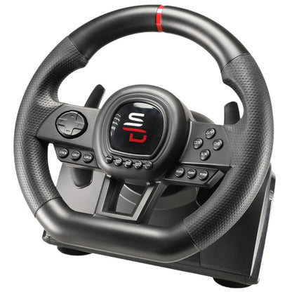 SUBSONIC - Superdrive GS650-X Racing Wheel for PS4 and Xbox Series - Black | Steering Wheel with Pedals and Gear Shifter - Vibration - 3 Sensitivity Modes - Diameter 26 cm, Rotation 270°