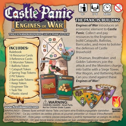 Engines of War ⎸Castle Panic Expansion ⎸Board Game for Adults and Family ⎸Cooperative Board Game ⎸Ages 8+ ⎸for 1 to 6 Players - style: Engines of War Expansion