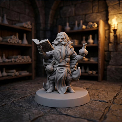 12 Pcs Unpainted DND Miniatures Set - Fantasy Tabletop RPG Figures for Dungeons & Dragons, Pathfinder - 28mm Scale Hero Characters Featuring All 12 Base Classes for Painting - 1 Inch Base
