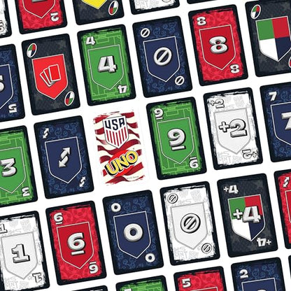 Mattel UNO US Men's National Team Card Game for Kids, Adults & Family with a Special Rule. - style: UNO Soccer
