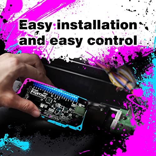 Brook Universal Fighting Board Fusion with a Sticker - Pre-Installed Header Version, for PS5 Fighting Games Solution, Compatible with Street Fighter 6 and Tekken 8 [Exclusive Version]