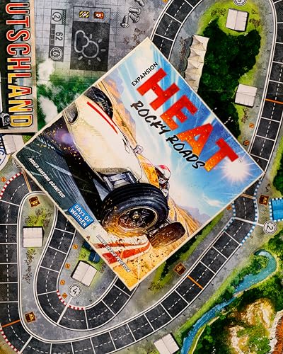 Heat: Rocky Roads Board Game Expansion | New Tracks & Mechanics, 1966 Championship Season, Strategy Game for Kids & Adults, Ages 10+, 1-7 Players, 60 Mins