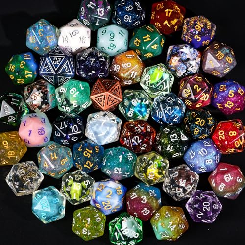 10 Pack D20 Dice Random Color 20 Sided Dice D20 for DND RPG Tabletop Games - color: 10pcs D20 Random Color