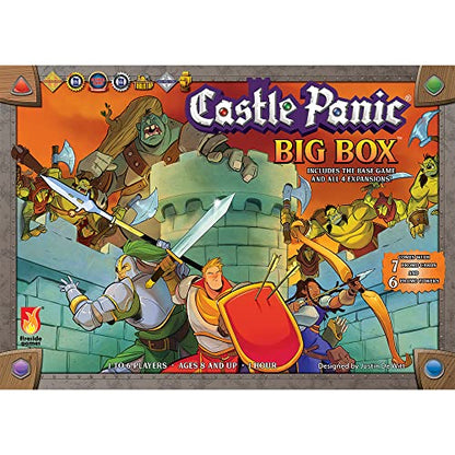 Castle Panic Big Box 2e by Fireside Games | Complete Cooperative Strategy Board Game Collection with Base Game, 4 Expansions, and 13 Promos | Family Board Game for 1–6 Players Ages 8+ - style: Big Box Base Game
