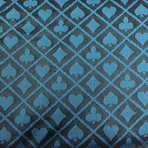 Speed Cloth Poker Table Fabric - 108X60 Inch Section of Suited Casino Card Game Table Felt Top Cover－Blue - color: Two-tone Blue