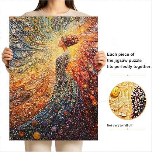 Jigsaw Puzzles for Adults 1000 Pieces Impossible Hard Difficult Challenging Puzzles for Adults 1000pc Puzzles The Woman in Meditation Jigsaw Puzzle 1000 Pieces 28 x 20 inch
