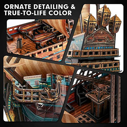 CubicFun 3D Puzzle Spain Puzzle Gift Boat Boat Model San Felipe 248 Pieces | Puzzle gift, boat model - style: Ship of San Felipe